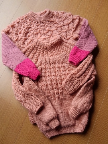 さくら色のセーター 毛糸をつかいきる さ る の あ な た 楽天ブログ