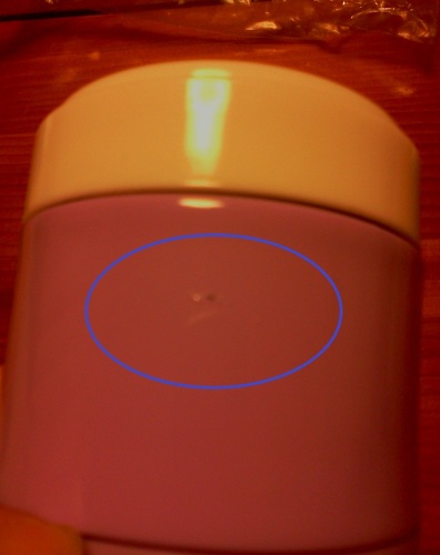 コネクトボトル本体の傷