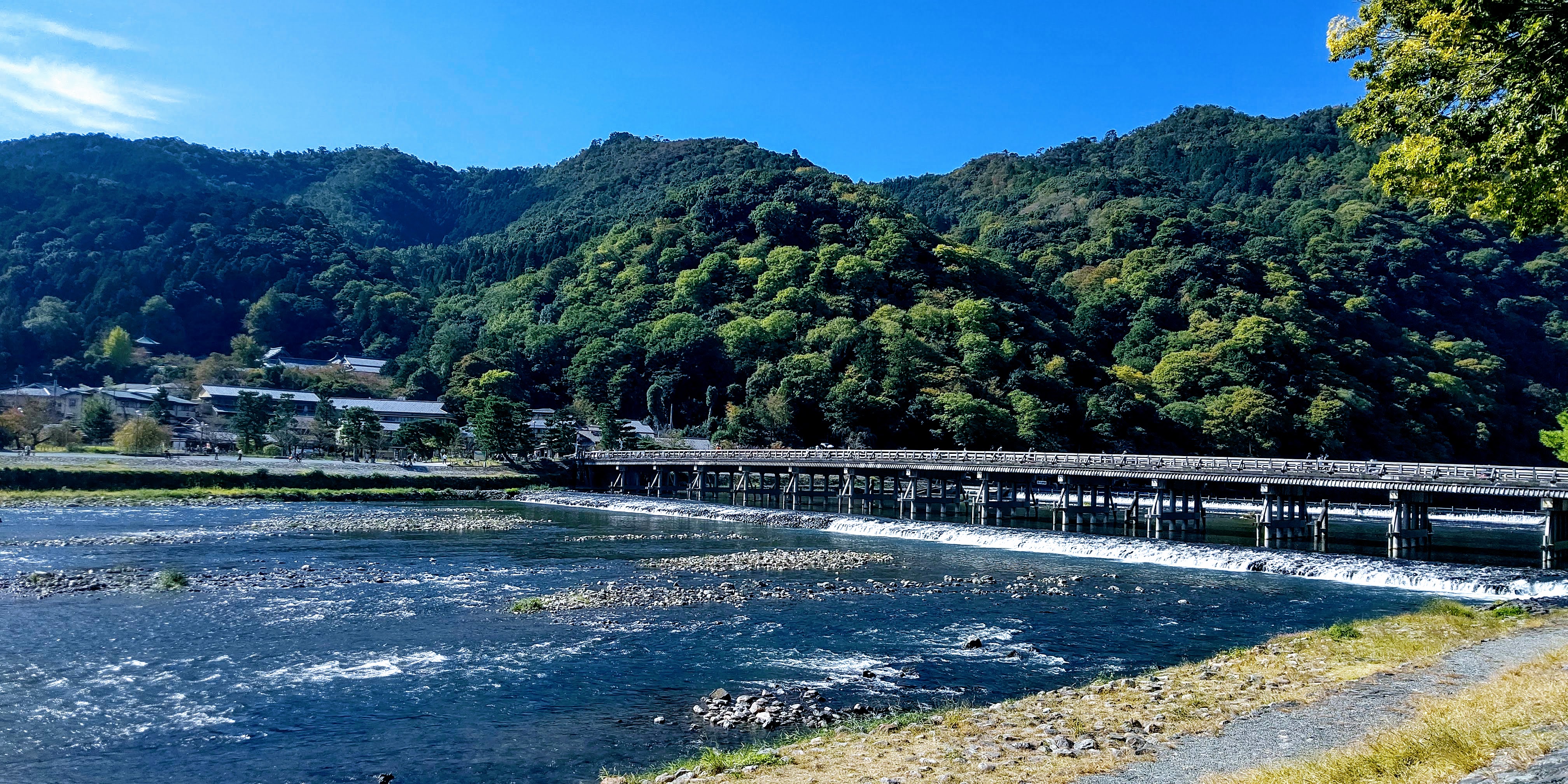 自然と文明の融合 京都嵐山旅行 渡月橋 自由旅人 楽天ブログ