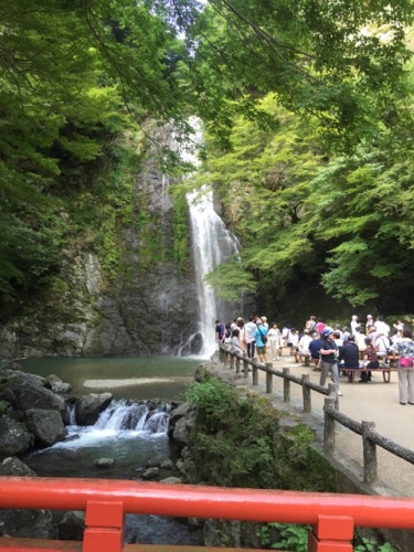 箕面の滝　遠め