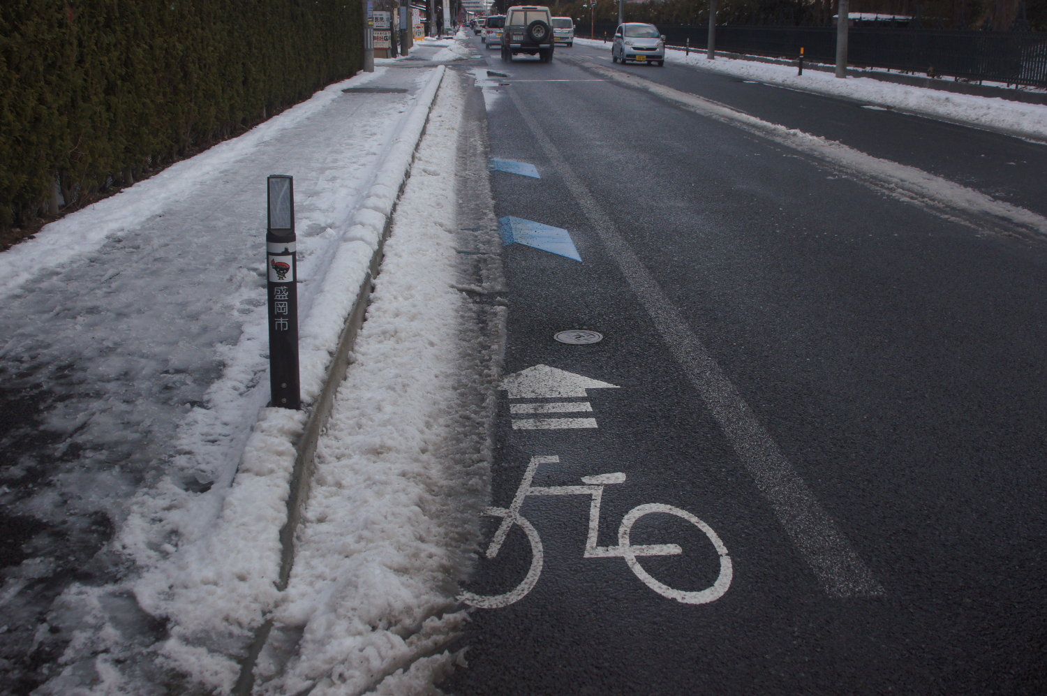 4号 自転車通行帯