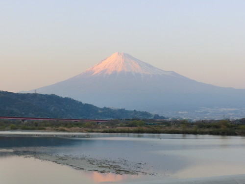 富士川橋から富士山