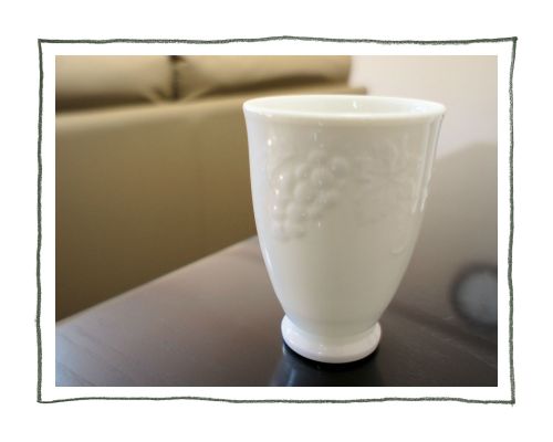 白い食器のお店M’home style 　フルーツゴブレット