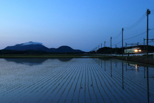 弥彦山夕景　2014.05.18