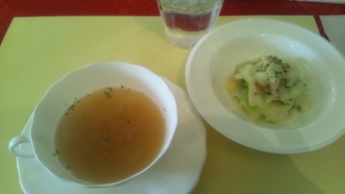 サラダとスープ.JPG