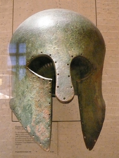 古代ギリシャ 「ブロンズヘルメット」 重さ 4.6kg 青銅保証 マスク 兜 