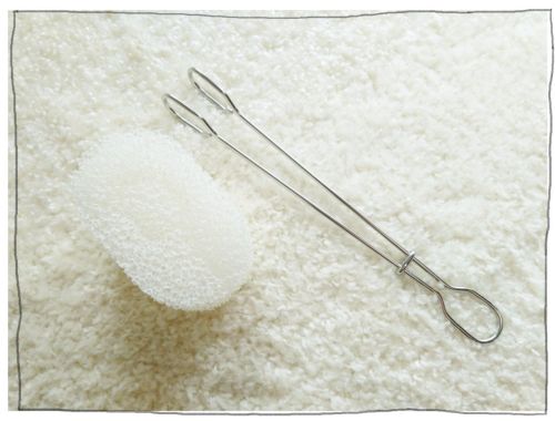 無印良品　柄つきスポンジ