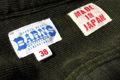 BARNS OUTFITTERS  ボタンダウン コーデュロイ シャツ.jpg
