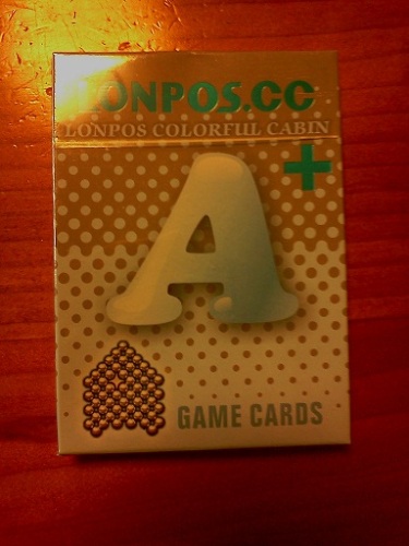 ロンポス付属ゲームカードの箱（表）