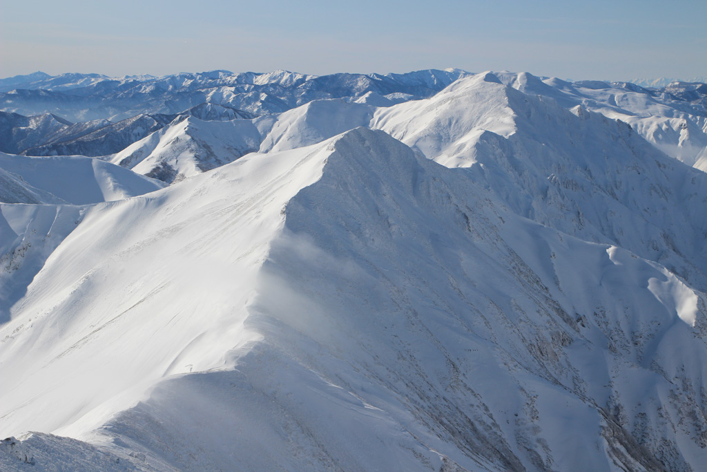 谷川岳・オジカ沢ノ頭から万太郎山に至る尾根
