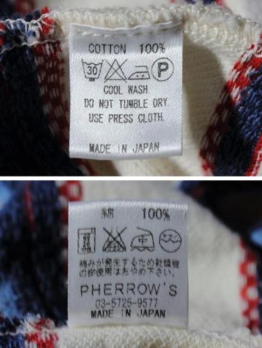 Pherrow's ジャガードボーダーTシャツ 11S-PJQT1 7.jpg