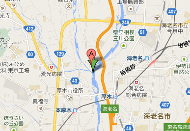 相模川河川敷(三川合流点) 地図