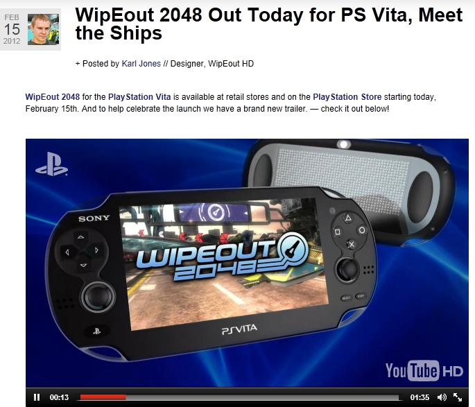 wipeout 2048 intro