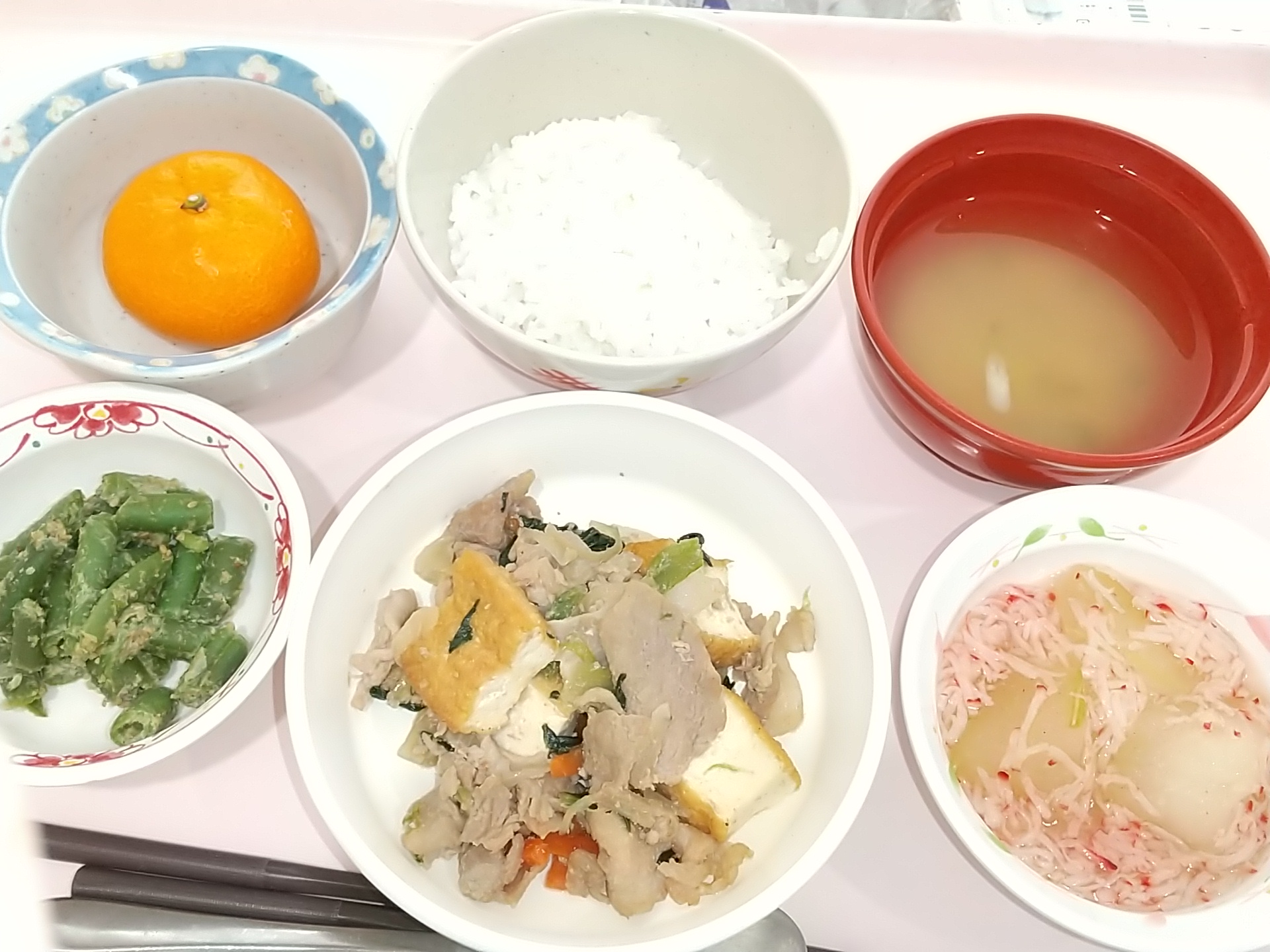 厚揚げと豚肉の生姜炒め