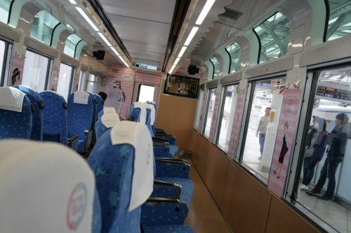interior of Tobu 634 Series SKYTREE Train