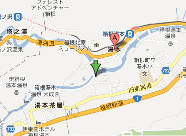 箱根湯本 地図