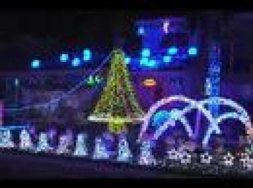 42000 Christmas LED Lights Dance to Coca Cola Holiday Song