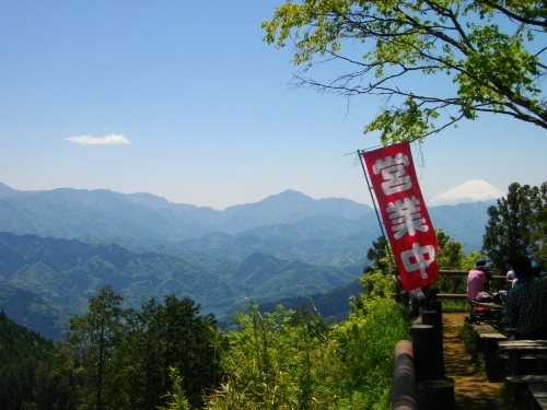 奥高尾縦走路景信山富士.JPG