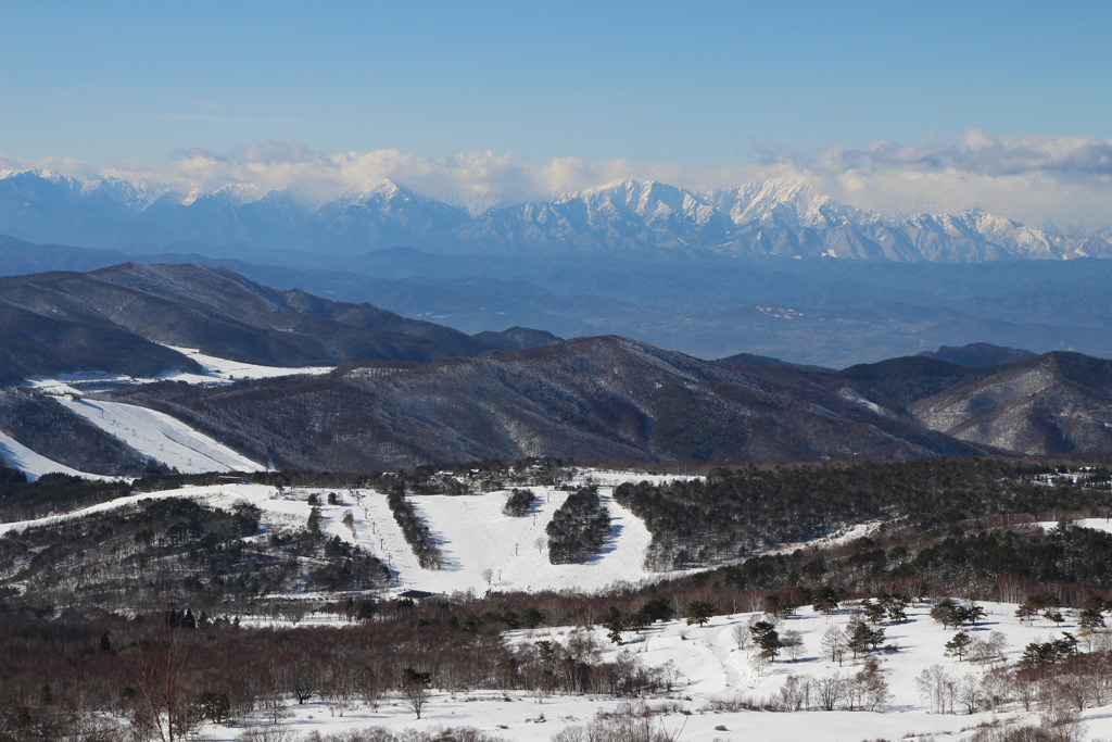 根子岳から北アルプス
