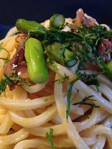ホタルイカと明太子のスパゲッティ風うどん.jpg