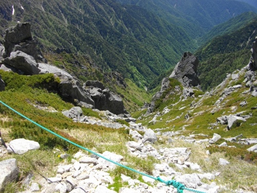 木曽駒ヶ岳中岳巻き道.JPG