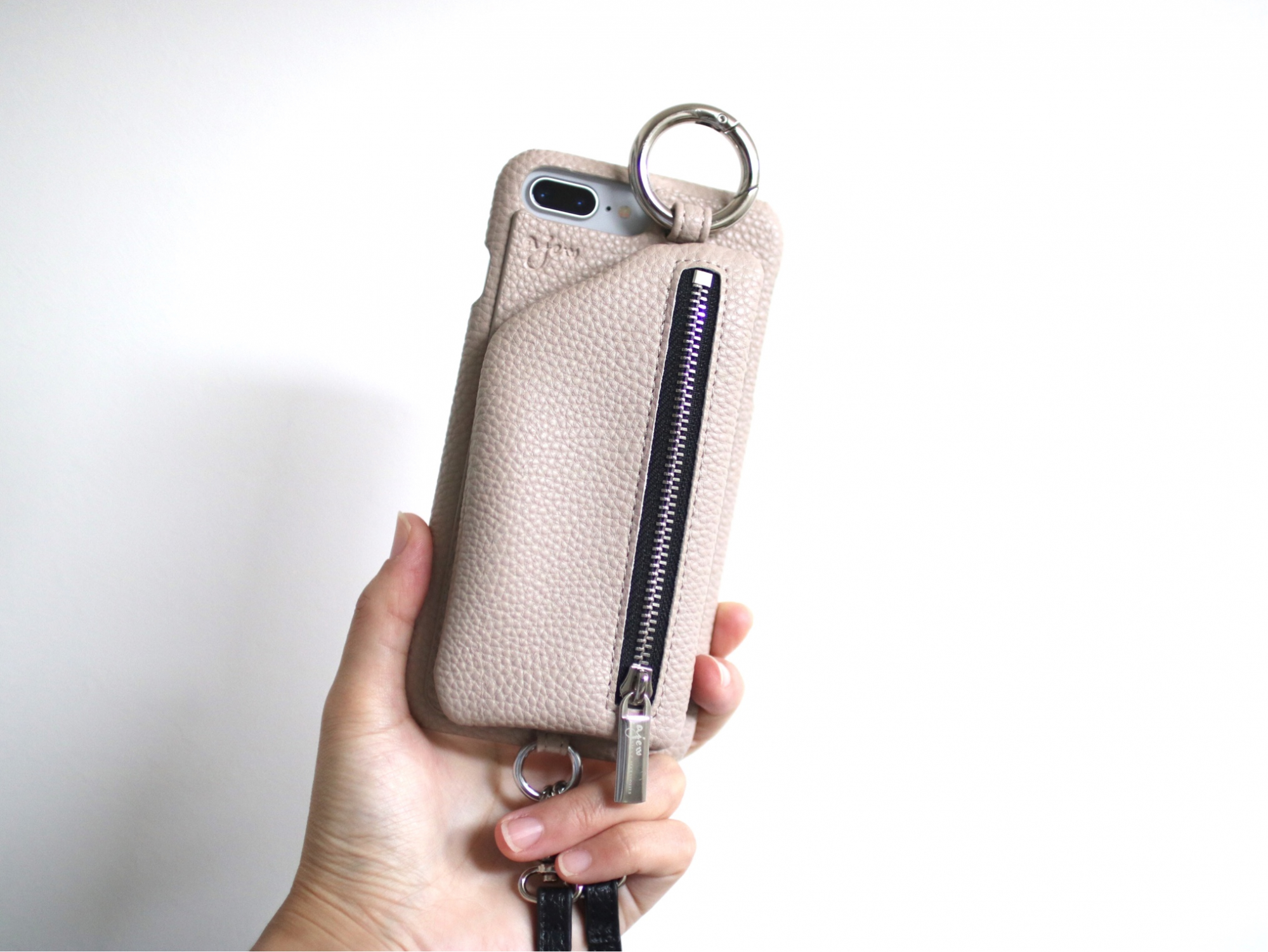 【plus対応】エジュー ajew 通販 ajew cadenas zipphone case shoulder iphone8plus