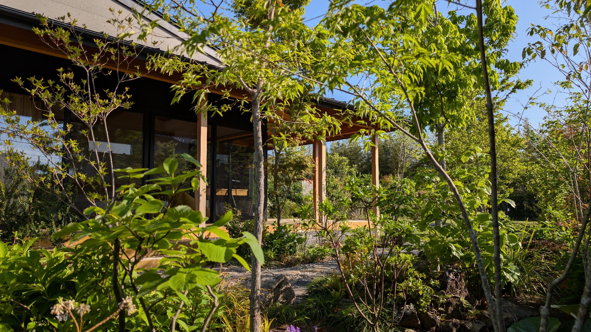 鴨川 Private Villa 裏庭