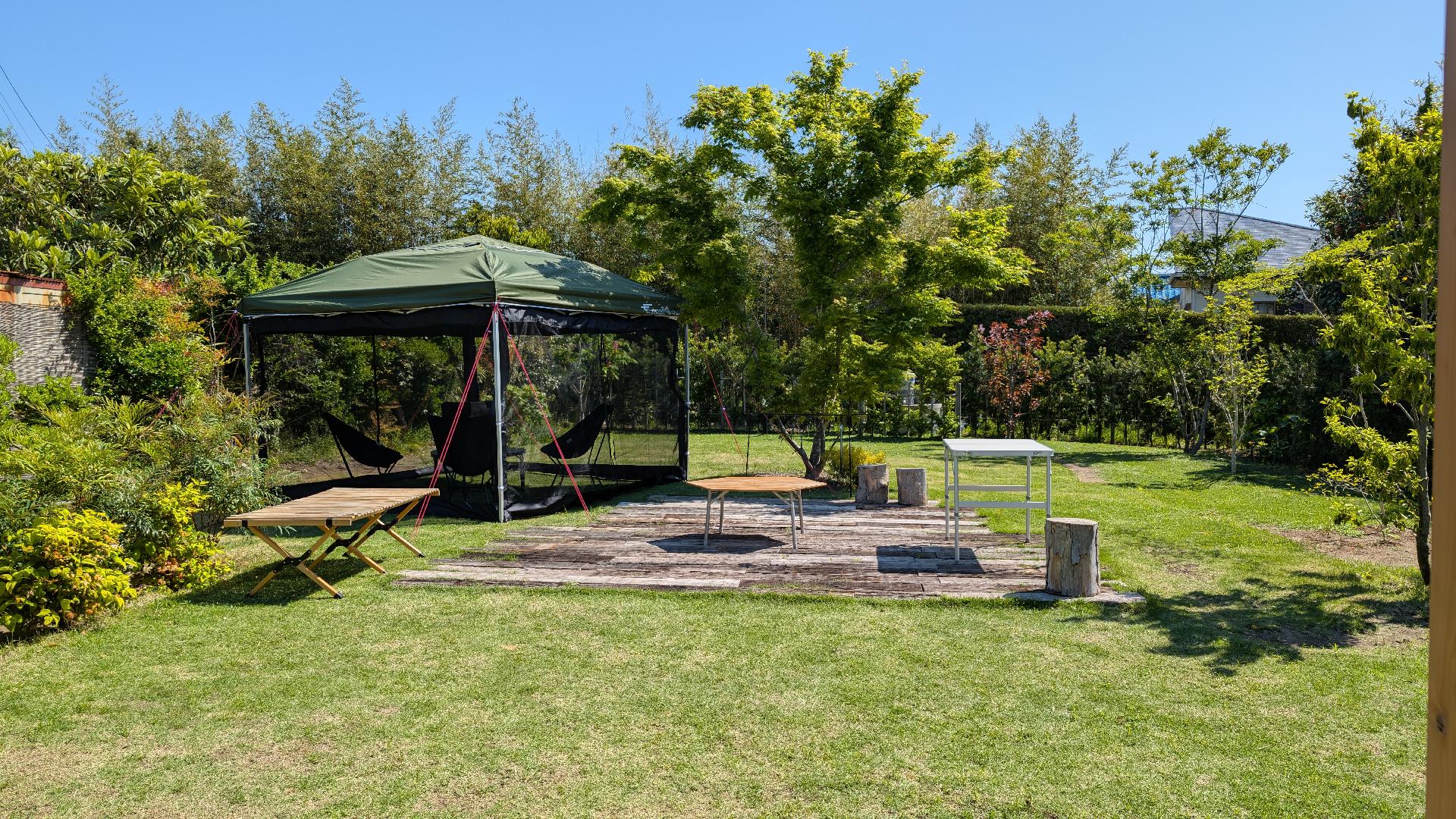 鴨川 Private Villa 裏庭