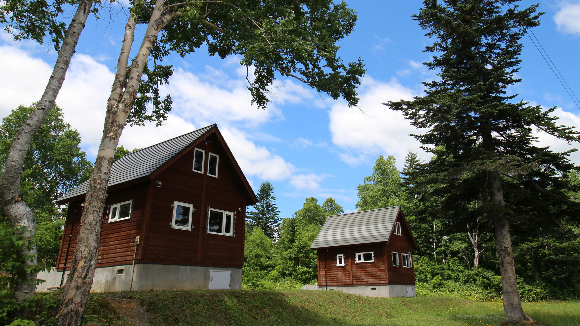 朱鞠内湖畔露营场小木屋住宿