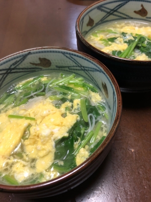 卵とほうれん草のにゅうめん レシピ 作り方 By Mayu 12 楽天レシピ