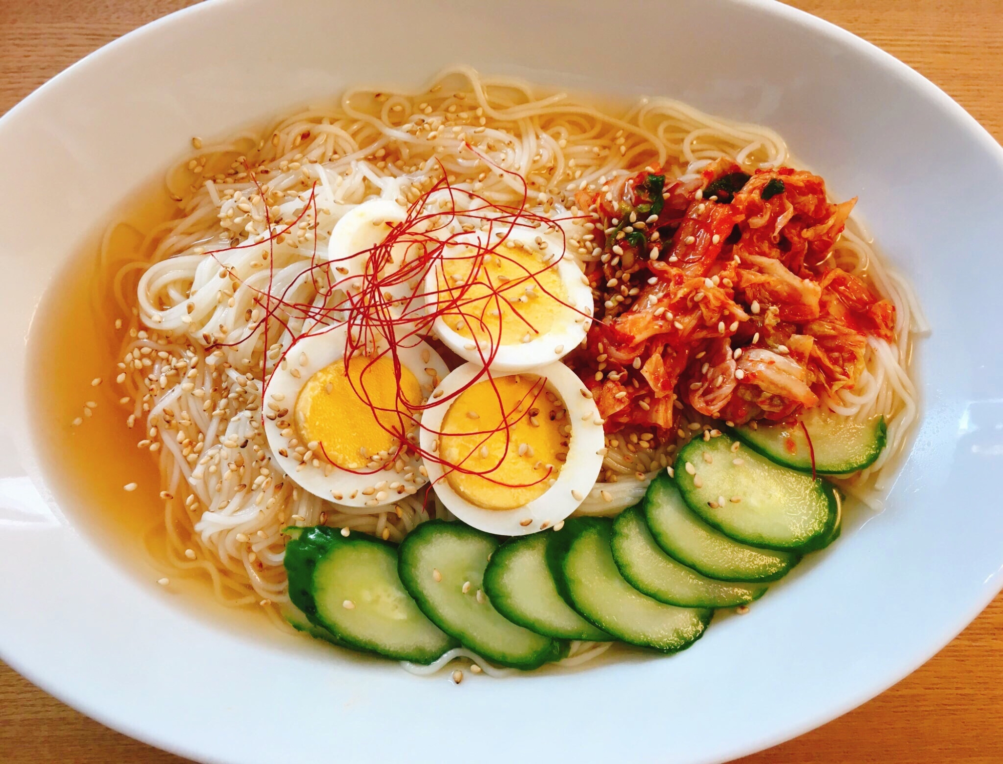 ぐびっと飲める★簡単！韓国冷麺風★そうめん