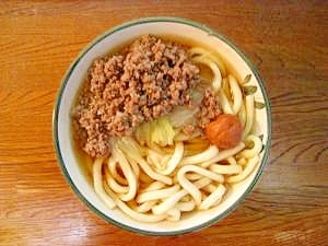 豚ひき肉そぼろうどん レシピ 作り方 By デリカ伯爵 楽天レシピ