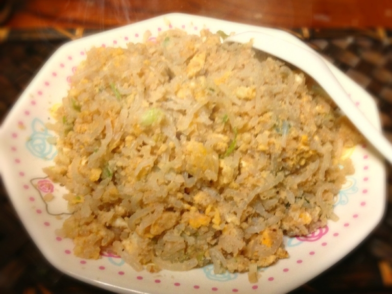 3. お米の代わりにおからを使ったしらたきご飯炒飯
