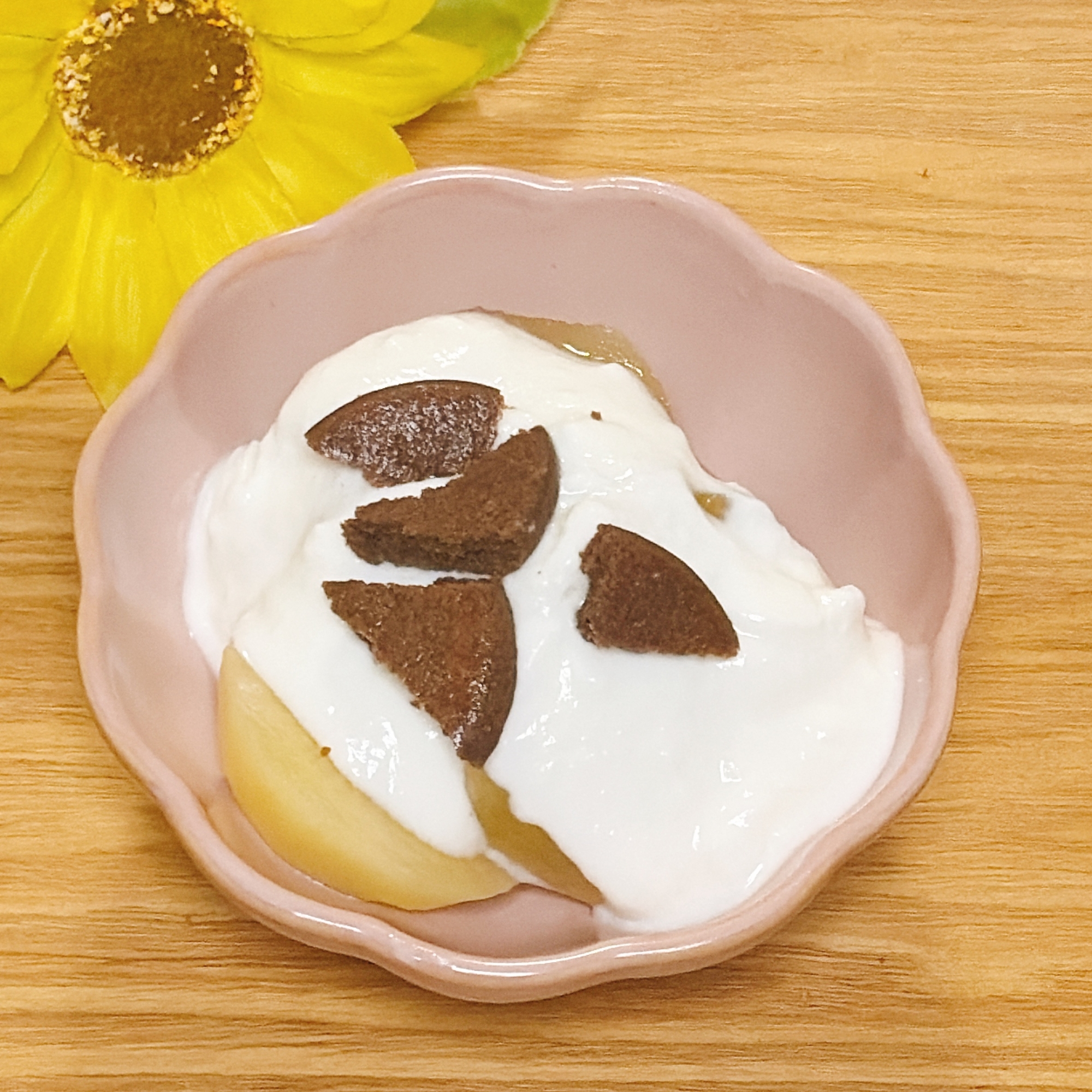 キウイチョコクッキーヨーグルト
