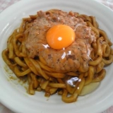 納豆カレー焼きうどん