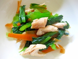 小松菜と鶏ささみのさっぱり和え レシピ 作り方 By Bird23 楽天レシピ