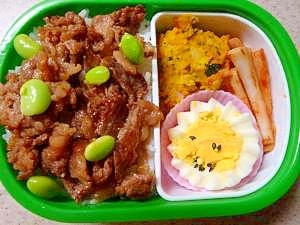 お弁当レシピ 牛焼き肉のせ弁当 レシピ 作り方 By Shimo9756 楽天レシピ