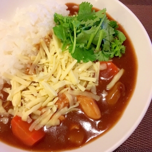 パクチーチーズのさっぱりカレー レシピ 作り方 By くろねこ かふぇ 楽天レシピ