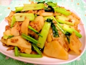 小松菜とじゃがいもの炒め物 レシピ 作り方 By パタパタエミポン 楽天レシピ
