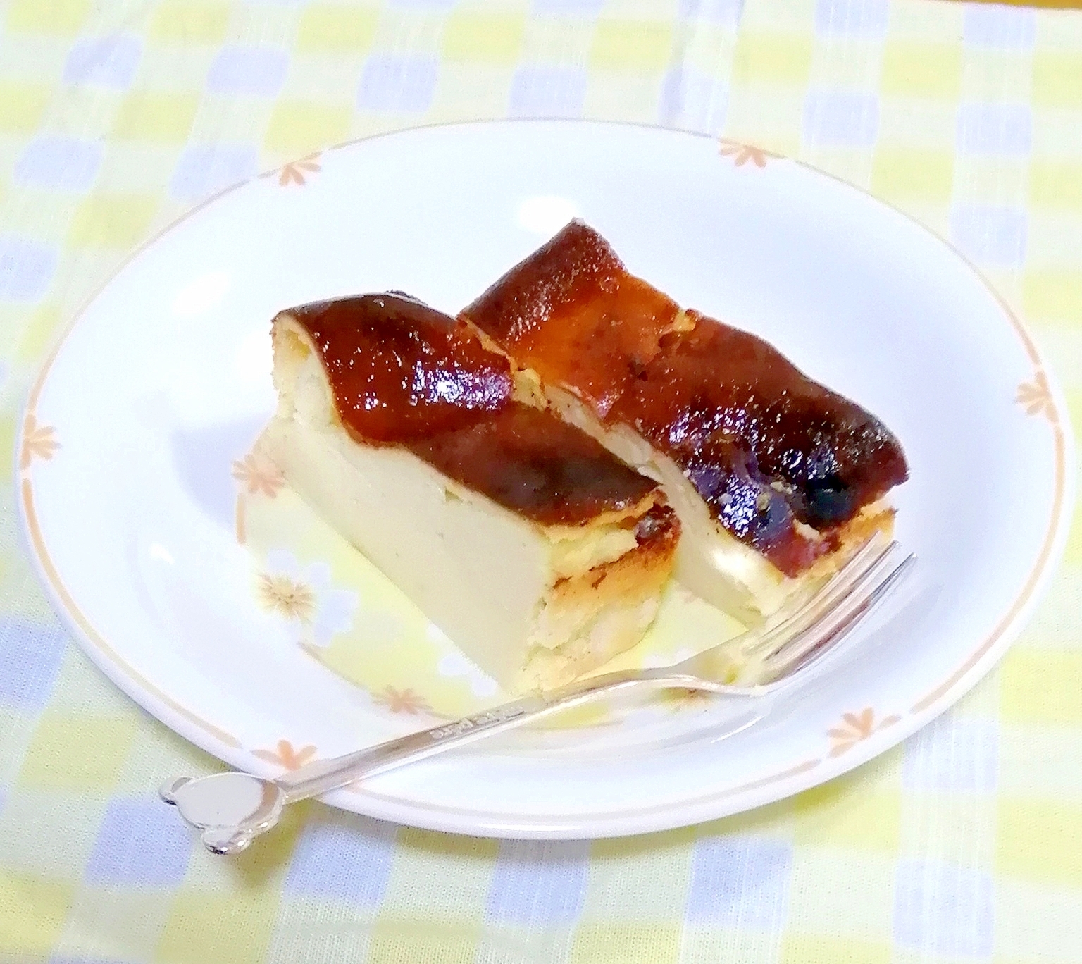 熟バナナとベビチーのチーズケーキ♡バレンタインにも