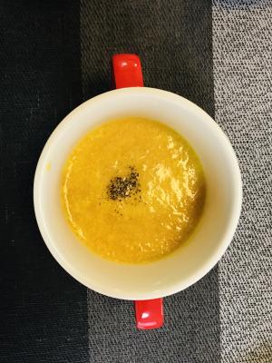 人参と新玉ねぎのほっこり甘 い 豆乳ポタージュ レシピ 作り方 By まるママ あるものレシピ 楽天レシピ