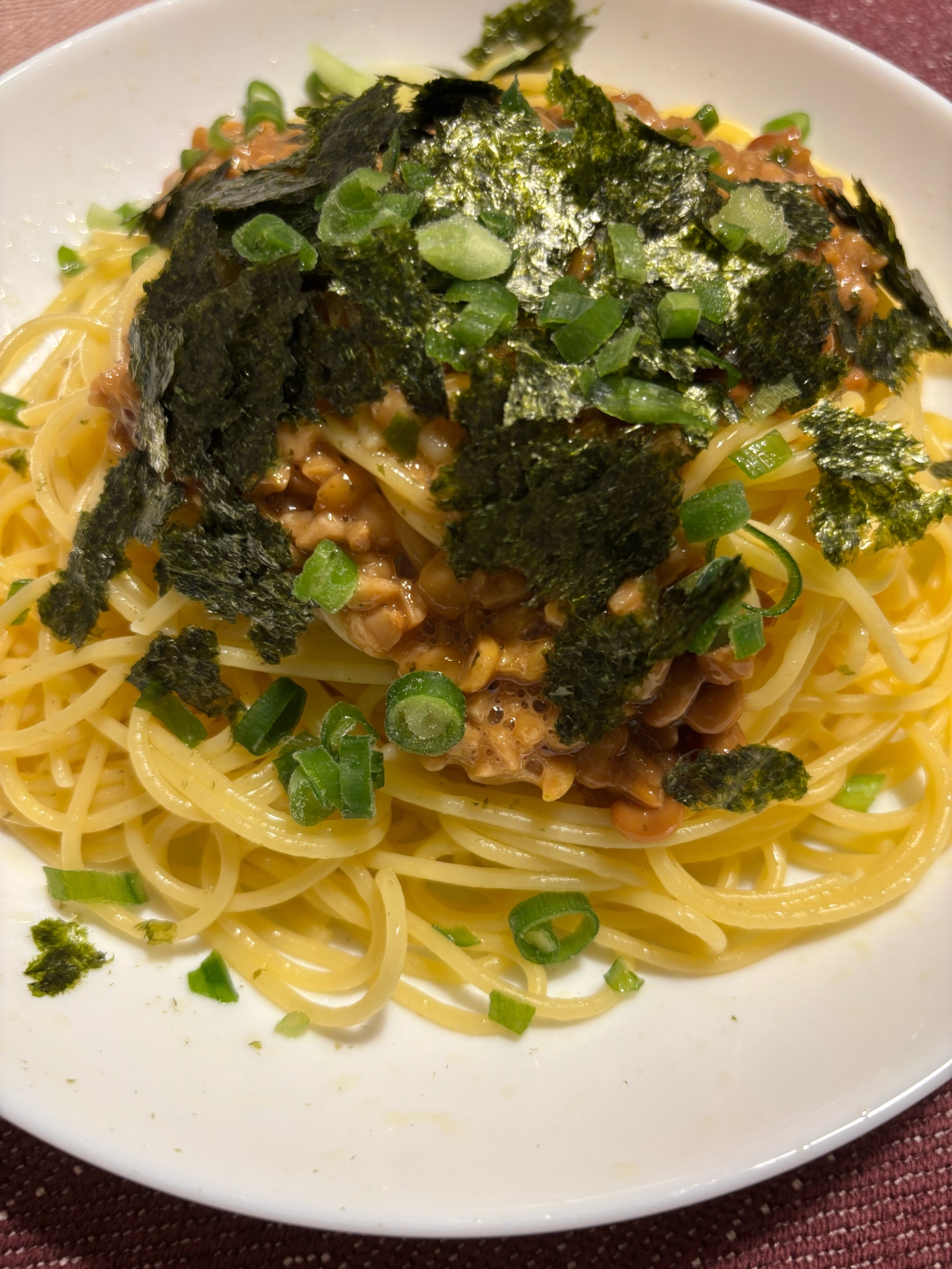 簡単♪納豆パスタ★バター醤油味