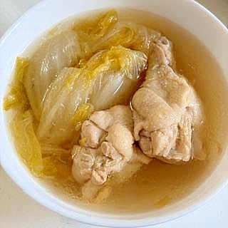 あっさり　☆　白菜と手羽元の塩煮