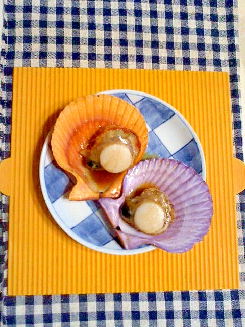 ひおうぎ貝のバター醤油♪