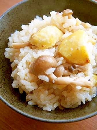 栗・しめじの炊き込みご飯♪