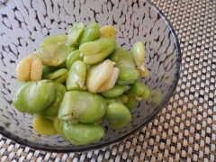 そら豆のオリーブオイル和え