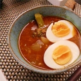 鶏挽肉と大根入りスープカレー