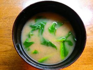 小松菜だけの味噌汁 レシピ 作り方 By のん７８６ 楽天レシピ
