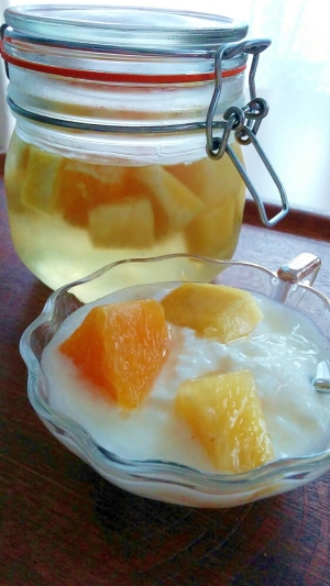 パイナップルの芯とオレンジでフルーツビネガー レシピ 作り方 By アリエルmf666 楽天レシピ
