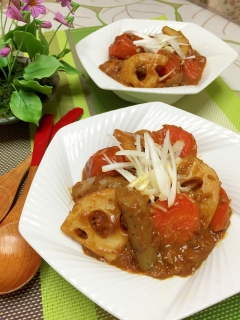 根菜がいいね♪蓮根と牛蒡の★そぼろカレー